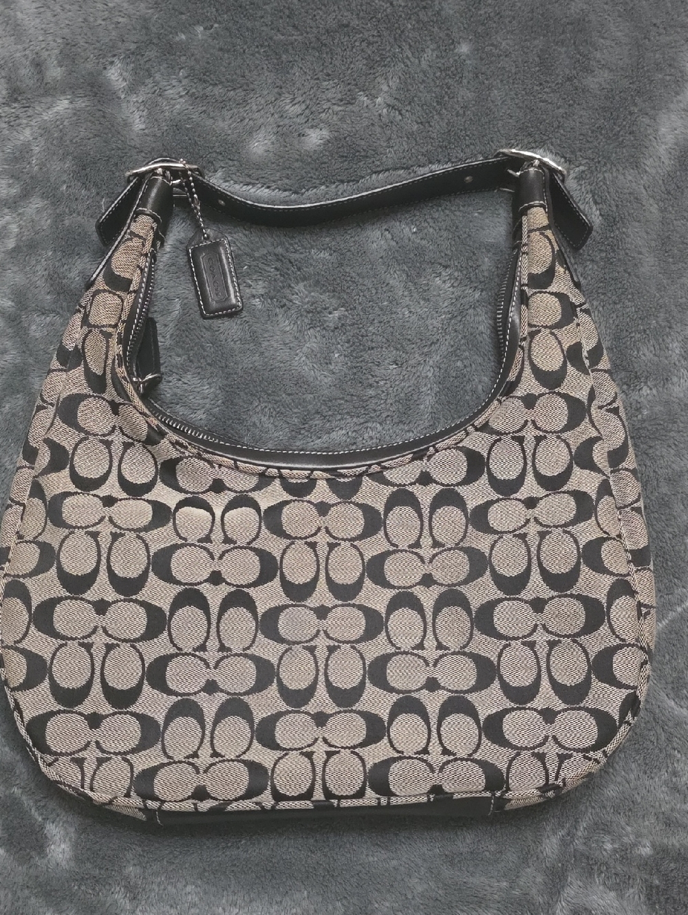Vintage Coach Soho hobo bag, style 6070 Jacquard Canvas RARE 2002 NWOT - Picture 3 of 7